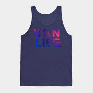 Vanlife: Tracks - Blue pink fade Tank Top